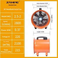 Ventilador Axial Portátil para Refrigeración de Emergencia de Servidores y Averías de Maquinaria