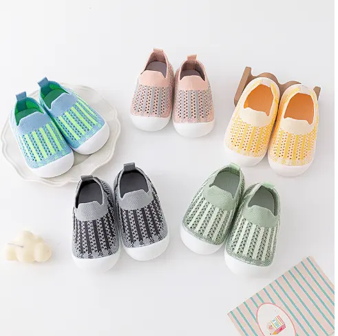 New Summer 1 to 3-year-old non-slip breathable mesh shoes baby soft-soled shoes