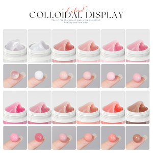 Vendeeni Gel Sólido Constructor <span class=keywords><strong>de</strong></span> 20 g en 12 Colores, Libre <span class=keywords><strong>de</strong></span> TPO y HEMA, Gel No Adherente para Esculpir <span class=keywords><strong>Uñas</strong></span> en 3D, Esmalte en Gel para Extensión <span class=keywords><strong>de</strong></span> <span class=keywords><strong>Uñas</strong></span> para Salón <span class=keywords><strong>de</strong></span> Nail Art - Product Image 2