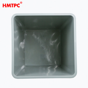 Poubelle rectangulaire grise HMTPC 12L pour usage intérieur et extérieur - Product Image 2