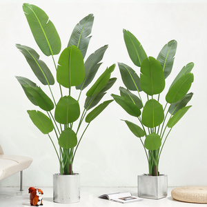 Lớn Nhân Tạo Chim Thiên Đường Nhà Máy Giả Cây Cọ Nhiệt đới Trong Nhà Cây Giả Cây Chậu Cây Cho Nhà Phòng Khách Văn Phòng Vườn - Product Image 4