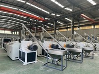 Extrudeuse à double vis haute productivité pour la fabrication de panneaux, dalles et revêtements de sol en composite WPC (bois-plastique) à partir de déchets recyclés de PP et PE