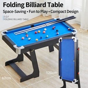 Table de <span class=keywords><strong>billard</strong></span> pliable S.Q.F Mini Slate, compacte, gain de place, accessoires, design portable, divertissement familial, jeu de snooker <span class=keywords><strong>8</strong></span> boules - Product Image 1