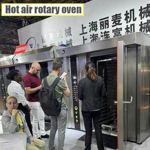 Hot Air Rotary Roaster Bread <b>Oven</b> Trolley Type 16/32/64 Plate Commercial Shanghai Factory High Production Baguette Factory - Product Image 3