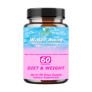 Cápsulas de Dieta y Apoyo Urinario de Marca Propia, Ayuda a Reducir Temporalmente la Retención de Agua, Cápsulas Water <span class=keywords><strong>Away</strong></span>, Suministro para 60 Días - Product Image 1