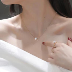 WENCHI S925 Bracelet-collier en argent pur avec perles DIY et fermoir à clip en or et argent, modèle 10640 - Product Image 4