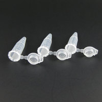 Tubes d'centrifugeuse avec capuchon plat, accessoire de remise de diplôme à fond conique, 1.5ml, 2 pièces
