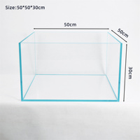 Aquarium Jin Jing en Verre Ultra-Clair, Réservoir pour Plantes Aquatiques, Aquarium, et Réservoir pour Tortues Aquatiques et Terrestres – Personnalisable