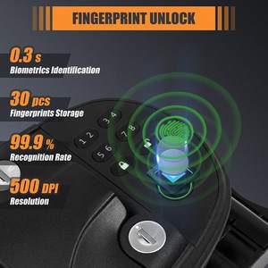 Clavier d'entrée sans clé amélioré pour camping-car, serrure de porte sans fil à empreintes digitales pour <span class=keywords><strong>caravane</strong></span> - Product Image 6