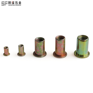 <span class=keywords><strong>Tuercas</strong></span> remachables <span class=keywords><strong>de</strong></span> cabeza plana <span class=keywords><strong>y</strong></span> cuerpo liso con extremo abierto, <span class=keywords><strong>de</strong></span> acero al carbono cincado, métricas/unidas M3M4M5M6M8M10M12 1/4'' 5/16'' 3/8'' 1/2'' - Product Image 4