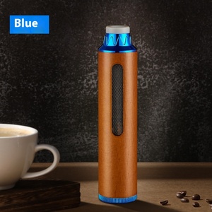 Customizable Portable Mini Round Alloy Wood <b>Ashtray</b> Anti-Drop Smokeless Purifier <b>for</b> <b>Car</b> Hotel Restaurant Office-Modern Design - Product Image 5