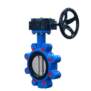 Válvula <span class=keywords><strong>de</strong></span> Mariposa Manual <span class=keywords><strong>de</strong></span> Hierro Fundido Dúctil con Engranaje <span class=keywords><strong>de</strong></span> Gusano y Asa EPDM - Product Image 1