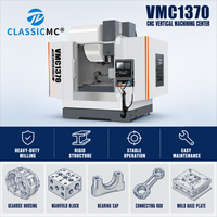 Centre d'usinage vertical VMC1370, fraiseuse verticale CNC pour l'usinage de pièces solaires