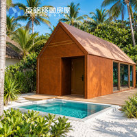 Casa de Vacaciones Modular Prefabricada de Acero y Aleación de Aluminio, Completa y Equipada, con Plano de Diseño Personalizado, Certificación CE