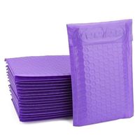 Enveloppes d'expédition durables en poly violettes écologiques étanches à bulles pour l'emballage express de vêtements