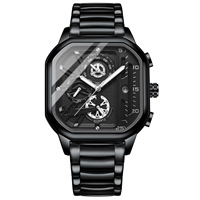 Jam Tangan Pria Binbond 6577 Fashion Mewah 3 Jarum Kulit Tahan Air Bercahaya Kronograf Olahraga Jam Tangan Quartz