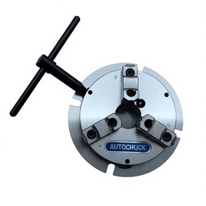 Mandrin de tour manuel à 3 mors en acier ultra-mince et puissant de la série NBK, modèle NBK-06 pour machine-outil 6000 - Product Image 1