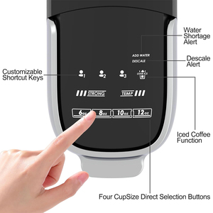 Cafetière automatique à service unique Design compact pour les tasses K et le café moulu Écran tactile Infusion rapide avec réservoir <span class=keywords><strong>amovible</strong></span> - Product Image 2
