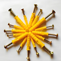Cheville d'expansion en acier au carbone zingué M4/M6/M8 avec tête en acier et vis à percussion pour béton, norme DIN/ANSI