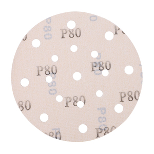 Discos de Lijado de 150 mm, Papel de Lija de 125 mm para Paneles de Yeso, Grano P80, con Velcro y Orificios para Lijar Madera/Metal - Product Image 5