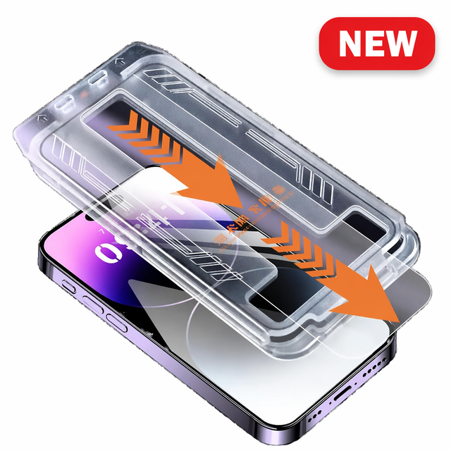 Bubble Free Tempered Glass Screen Protector for iPhone 16 17 Pro Max Auto-Exhaust Anti-Bubble Guard with Easy Installation Kit