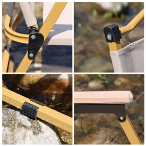 Ruida Siêu Ánh Sáng Xách Tay Hiện Đại Vuông Cắm Trại Dã Ngoại Câu Cá Bãi Biển Ghế Kim Loại Oxford Vải Kermit Ghế Dễ Dàng Gấp Phân - Product Image 4