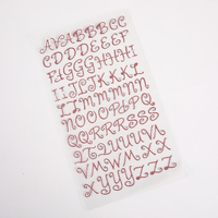 Lettres de l'alphabet imprimées auto-adhésives de haute qualité autocollants décoratifs pour la maison