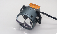 Phare LED universel amélioré pour voiture, lentille circulaire 3 pouces à 3 diamants, double éclairage laser direct, lumière avant modifiée et faisceau de croisement