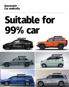 FEAMONT Nuovo Telo Parasole per <span class=keywords><strong>Auto</strong></span> Portatile Automatico Pieghevole Impermeabile Protezione UV 90% 3.8x2.7M Ombrellone per <span class=keywords><strong>Auto</strong></span> per Parcheggio e Finestrini - Product Image 6