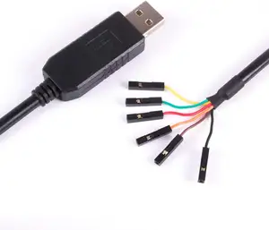 UART Serial 3.3V Adapter Converter Cable 6 Pin 0.1 inch Pitch Female Socket TTL-232r-RPI Debug Cable With FTDI Chip for Windows