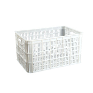 Resistente 480x350x270mm cesto casse di frutta e verdura scatola di stoccaggio in gomma impilabile in plastica da magazzino - Product Image 5