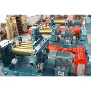 XKJ-400 Hardened Gear Best Safety Reclaimed Two Roll Rubber Refining Mill Refiner Machine
