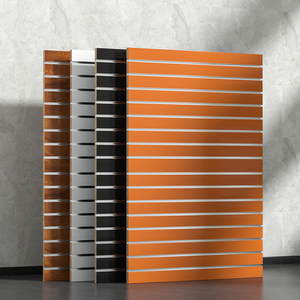 Fibreboard tường bán lẻ hiển thị <span class=keywords><strong>MDF</strong></span> <span class=keywords><strong>Board</strong></span> slatwall Panel cho siêu thị - Product Image 2