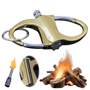 Briquet porte-clés allumettes éternelles portables avec anneau de fixation pour camping et barbecue en extérieur - Product Image 6