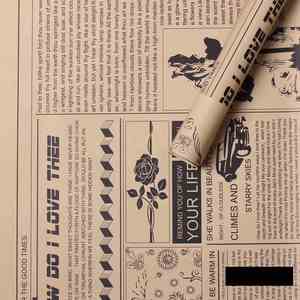Papier Kraft Imperméable pour Emballage de Bouquet de Fleurs 56x56cm Emballage Cadeau pour Fleuristes & Fête des Mères & Mariage - Product Image 6