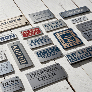 لوحة أسماء مخصصة ذاتية اللصق بلاستيكية فارغة لافتة بلاستيكية فارغة لافتات أسماء مخصصة ترافيوليتا محفورة - Product Image 5