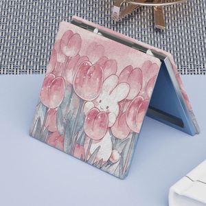 Miroir de maquillage Tulip style Ins, double face, HD, pour détails du visage, portable, pliable, petit miroir à main, outils de maquillage pour filles - Product Image 6