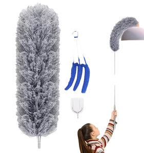 Classic Home Telescopic Microfiber Feather <strong>Duster</strong> Stainless Steel Handle <strong>Extendable</strong> for Car House Cleaning Microfiber Collection - Product Image 1