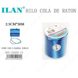 ILAN Hilo Cola De Raton 2.5Cm X 50M Azul Cielo - Product Image 1