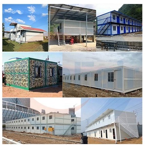 WinFair Prefabricado Techo plano Portátil Prefab Mini Fiji-Container-House Foldout Terminado Container House Brown Luxury Villas - Product Image 6