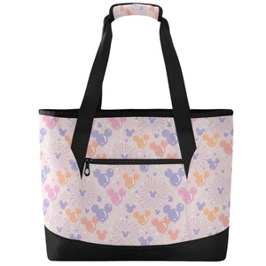 Luxury Designer Custom Logo Insulated Cooler Tote Bag Reusable Hawaii Characters Print Insulated Grocery Shopping Cooler Bag - Product Image 2