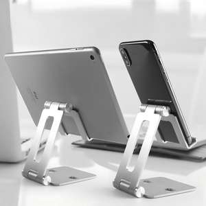 Soporte Ajustable, Plegable y Flexible de Aleación de Aluminio para Teléfono y Tableta, Soporte de Escritorio Portátil con Diseño Plano para Todos los Teléfonos Móviles - Product Image 3
