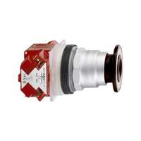 Interrupteur à bouton-poussoir PLC 9001KR8BH25, trou de montage de 30 mm, câblage par bornes à vis, fonctionnement à rappel par ressort, LED noire, bipolaire