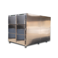 Congélateur mortuaire de style américain ICEN IN-6356, 200 pouces cubes, argent, pour 2 corps, réfrigérateur médical écologique