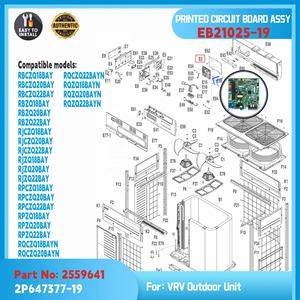 Placa de Control Principal EB21025 para Sistema de Aire Acondicionado Daikin VRV, Módulo de Control PCB para Unidad Exterior. Repuestos HVAC OEM - Product Image 3