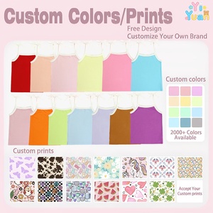 <span class=keywords><strong>Canotte</strong></span> Casual Personalizzate in Cotone a Costine con Spalline Sottili, di Alta Qualità, ad Asciugatura Rapida e Traspiranti per Bambini e Neonati - Product Image 3