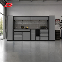 Système d'armoires de garage modulaires JZD Superior, fabricants professionnels d'armoires à outils et de bancs de travail en acier pour ateliers