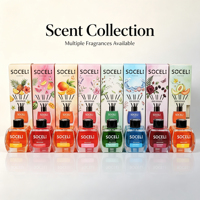 Diffuseur de parfum en verre de 120 ml pour salle de bain, maison, hôtel, sans alcool, parfum naturel longue durée, 3 mois, directement de l'usine SOCELI