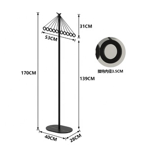 <span class=keywords><strong>Appendiabiti</strong></span> in metallo per camera da letto di lusso leggero <span class=keywords><strong>appendiabiti</strong></span> da casa da soggiorno - Product Image 2