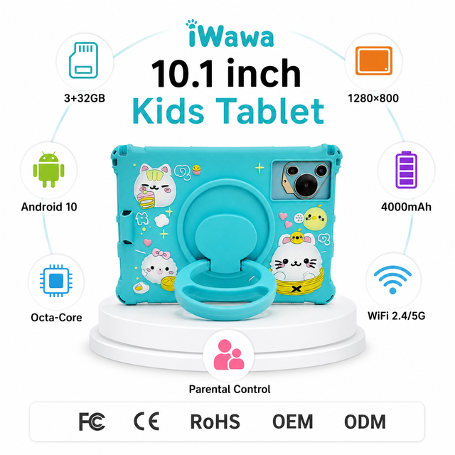 YPORANGECHENG Android 10 Tablet for Children Dual SIM 3G Call Educational Puzzle Parental Control Dual Camera Tablette PC